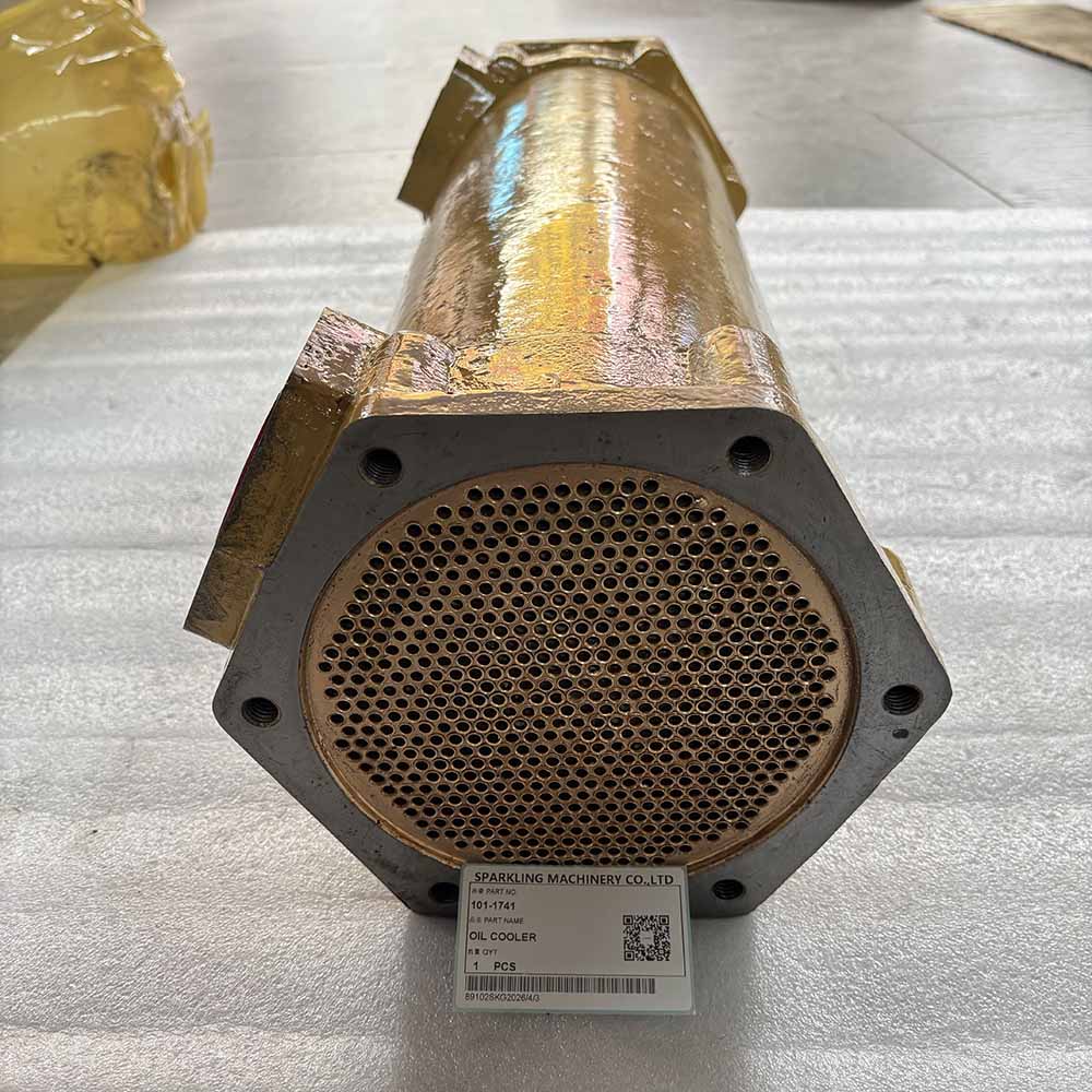 CAT-D9-bulldozer-engine-oil-cooler-assembly-101-1741