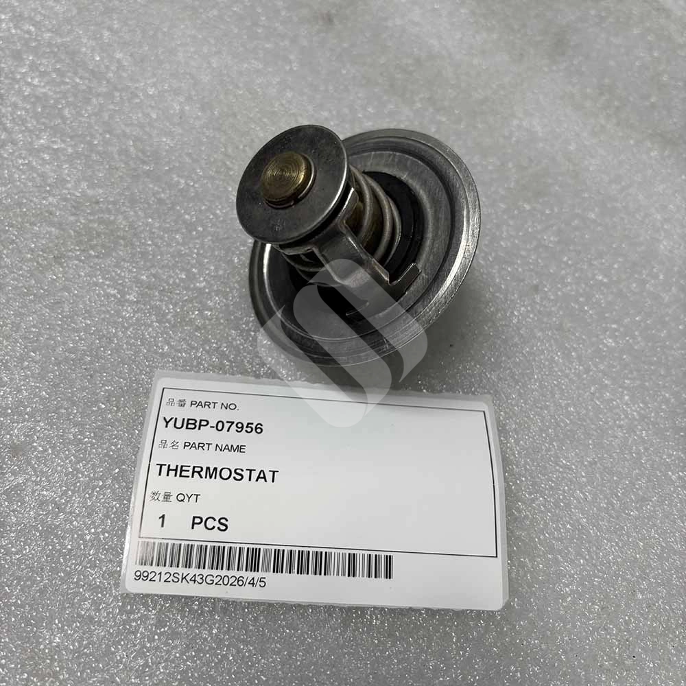 YUBP-07956 Engine Thermostat for Hyundai R140LC-7, R140LC-9S, R210LC-7 Hyundai-Robex-R140LC-7-cooling-system-thermostat-YUBP-07956