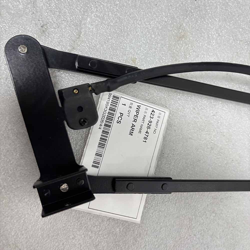 Black metal wiper arm assembly with part number 423-926-4781 label.