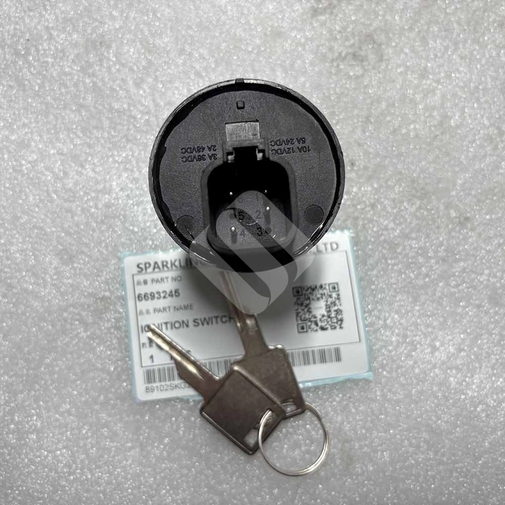 6693245 Ignition Switch for Bobcat Mini Excavators 325, 328, 331, 334 Bobcat-325-328-excavator-ignition-key-switch-replacement-6693245