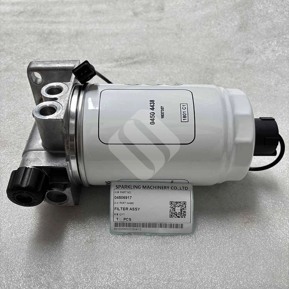 04506917 Fuel Prefilter Assembly for Deutz TCD 2012 & TCD 2013 Engines Ahlmann-AS150E-excavator-fuel-filter-bracket-04506917