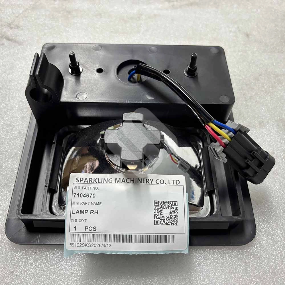 7104670 Right Hand (RH) Headlight for Bobcat S450, S510, T450, T550 7104670-right-hand-headlight-assembly-for-Bobcat-S450-skid-steer