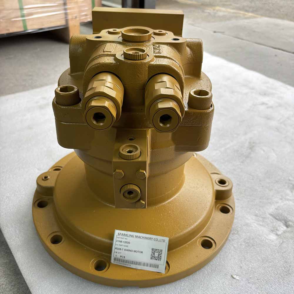 Yellow industrial 31N8-12020 hydraulic swing motor for heavy machinery
