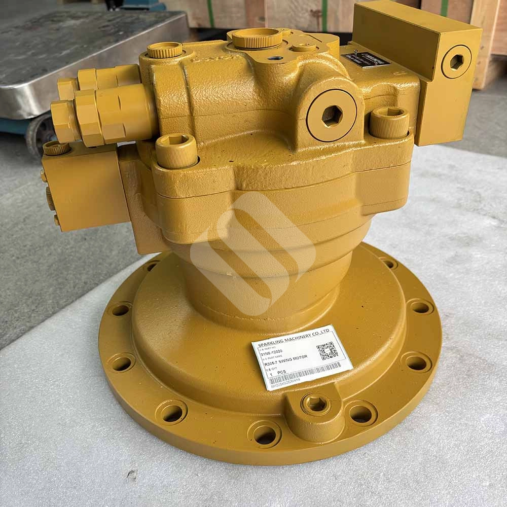 31N8-12020 Hydraulic Swing Motor Assembly for Hyundai R300LC-7, R305LC-7 Precision-machined-high-pressure-valve-block-on-swing-motor-31N8-12020
