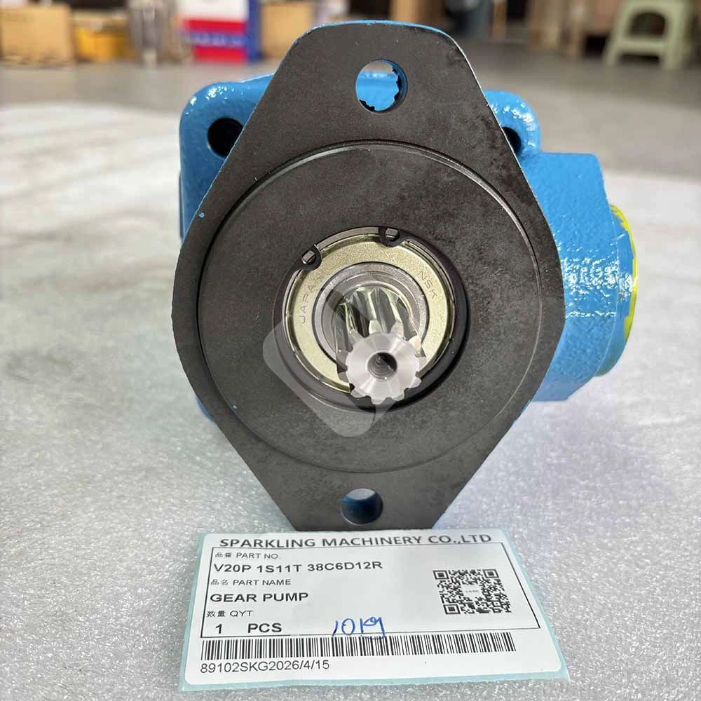 Vickers V20P 1S11T 38C6D12R Vane Pump with Priority Valve Vickers-V20P-series-pump-showing-inlet-and-priority-outlet-ports