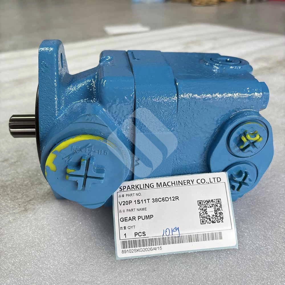 Vickers V20P 1S11T 38C6D12R Vane Pump with Priority Valve V20P-1S11T-vane-pump-with-11-GPM-cartridge-detail