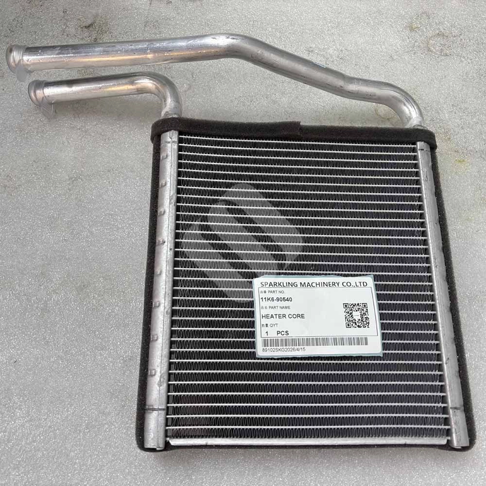 11K6-90540 Cab Heater Core for Hyundai HW140, HW160, HW180 Excavators 11K6-90540-high-performance-heat-exchanger-for-Hyundai-HW180