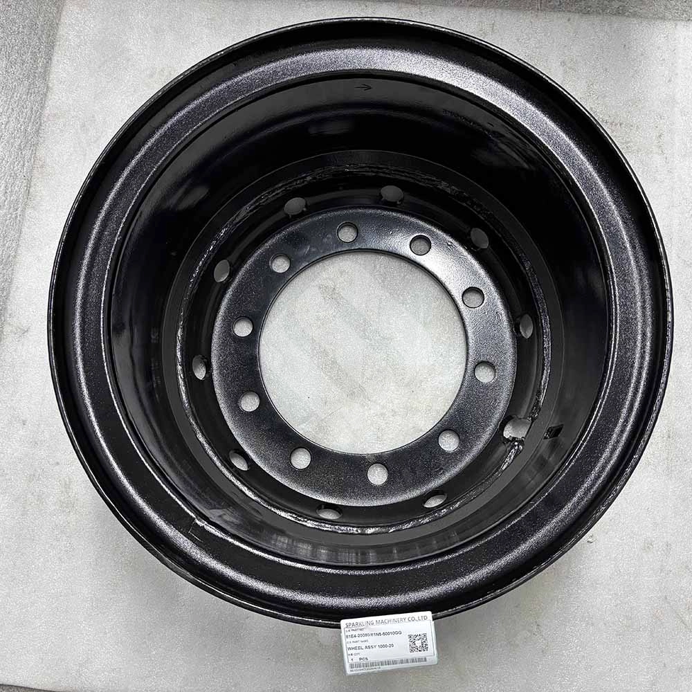 81E4-20080 Wheel Assembly (10.00-20) for Hyundai R170W-7, R140W-9 81E4-20080-heavy-duty-wheel-assembly-for-Hyundai-R170W-7