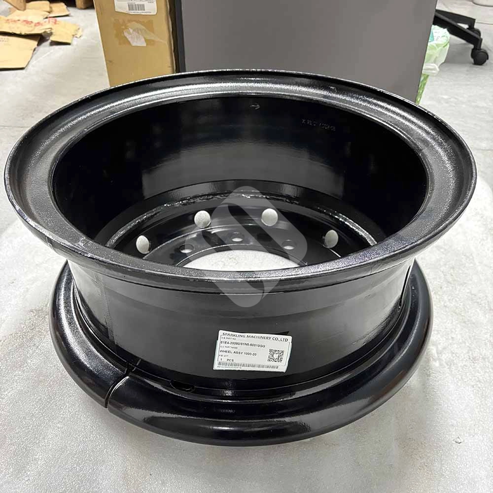 81E4-20080 Wheel Assembly (10.00-20) for Hyundai R170W-7, R140W-9 Hyundai-R140W-9-wheel-excavator-rim-81N5-50010GG