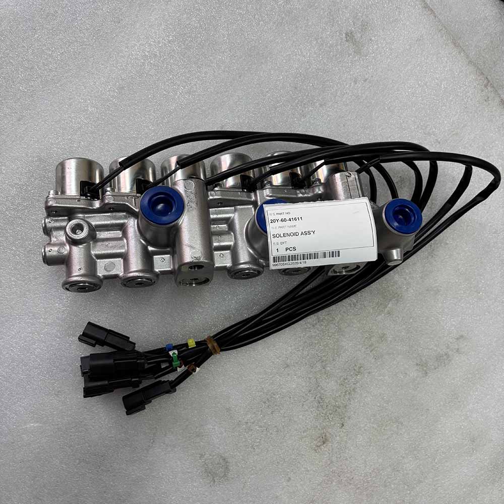 Komatsu-PC210-8-excavator-hydraulic-control-solenoid-20Y-60-41611