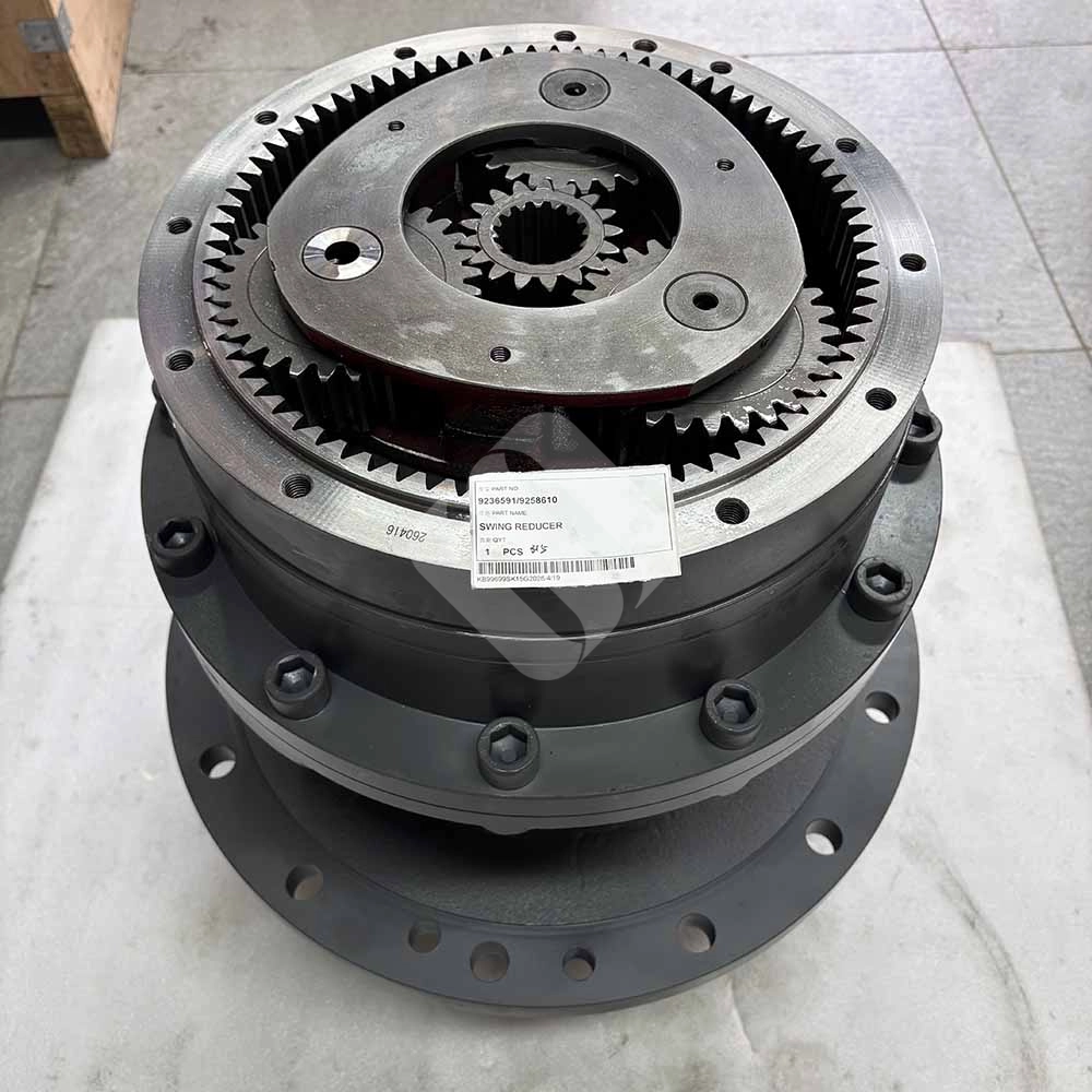 9236591 Swing Reducer Gearbox for Hitachi ZX330-3, ZX350-3, ZX350LC-3 Hitachi-ZX370-3-swing-reduction-unit-9258610-side-profile