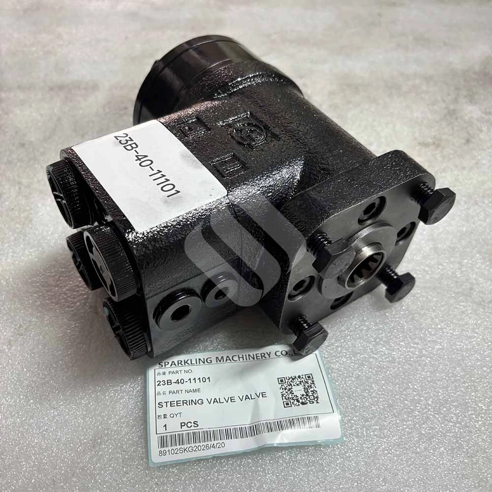 23B-40-11101 Steering Valve for Komatsu GD505A, GD605A, GD611A Komatsu-GD521A-motor-grader-steering-control-unit-23B-40-11101