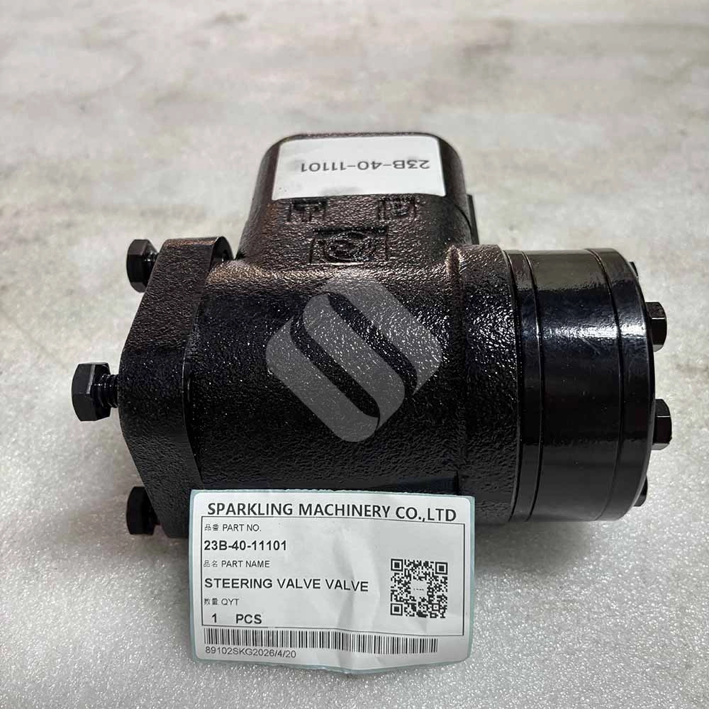23B-40-11101 Steering Valve for Komatsu GD505A, GD605A, GD611A Komatsu-GD521A-motor-grader-steering-control-unit-23B-40-11101