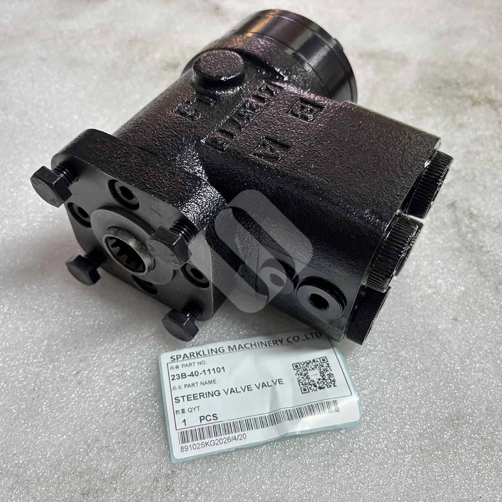 23B-40-11101 Steering Valve for Komatsu GD505A, GD605A, GD611A Komatsu-GD521A-motor-grader-steering-control-unit-23B-40-11101