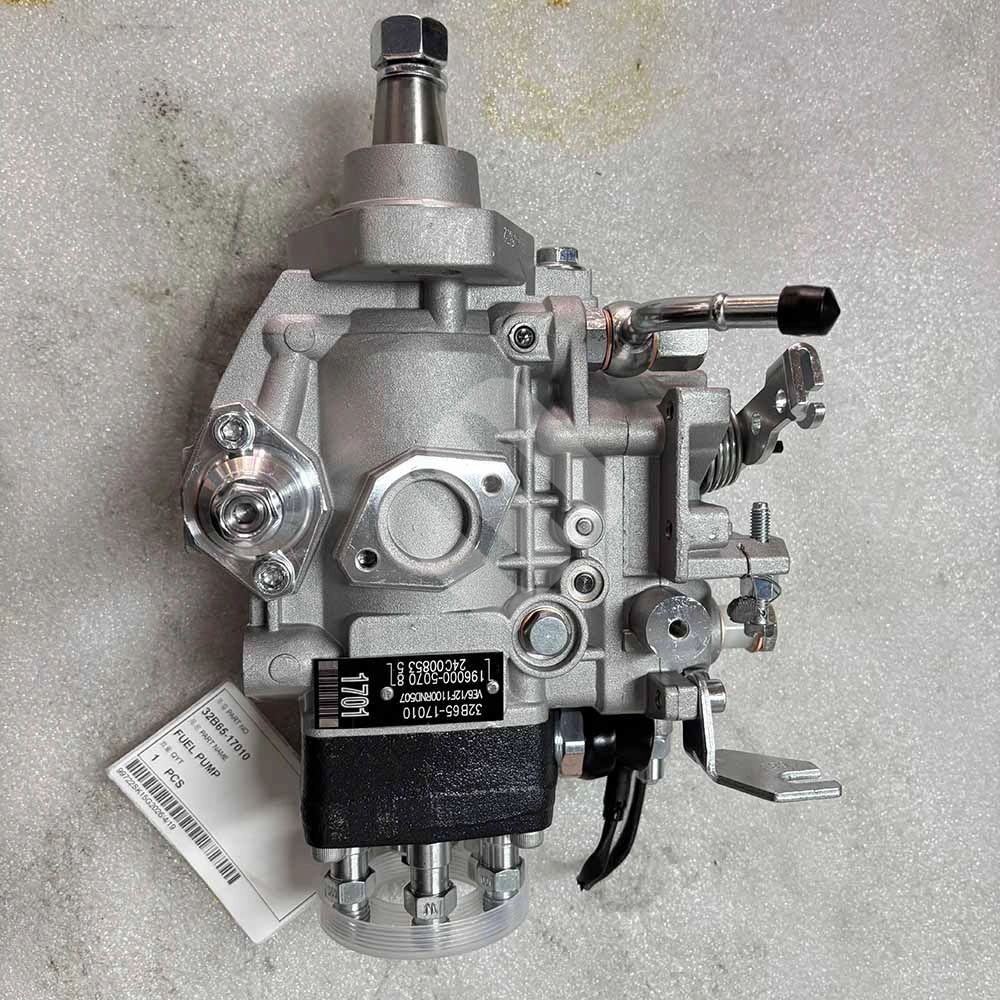 32B65-17010 Fuel Lift Pump for Mitsubishi S6S & S6S-DT Engines 32B6517010-fuel-transfer-pump-side-view-with-lever