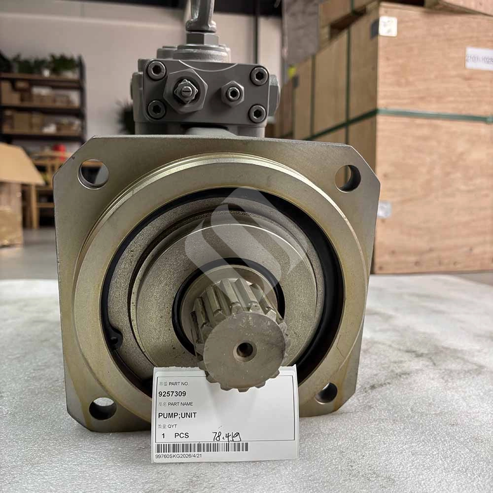 9257309 Hydraulic Main Pump for Hitachi ZX330-3 & ZX350-3 9257309-Zaxis-3-series-tandem-piston-pump-side-view