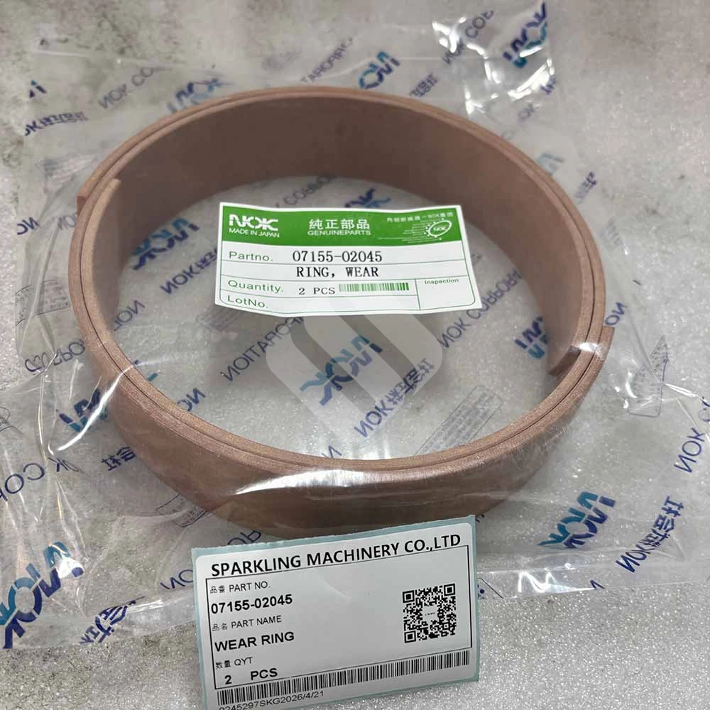 07155-02045 Hydraulic Cylinder Wear Ring for Komatsu D375A-2, D375A-3, D375A-5 Komatsu-D375A-2-super-dozer-piston-guide-ring-07155-02045