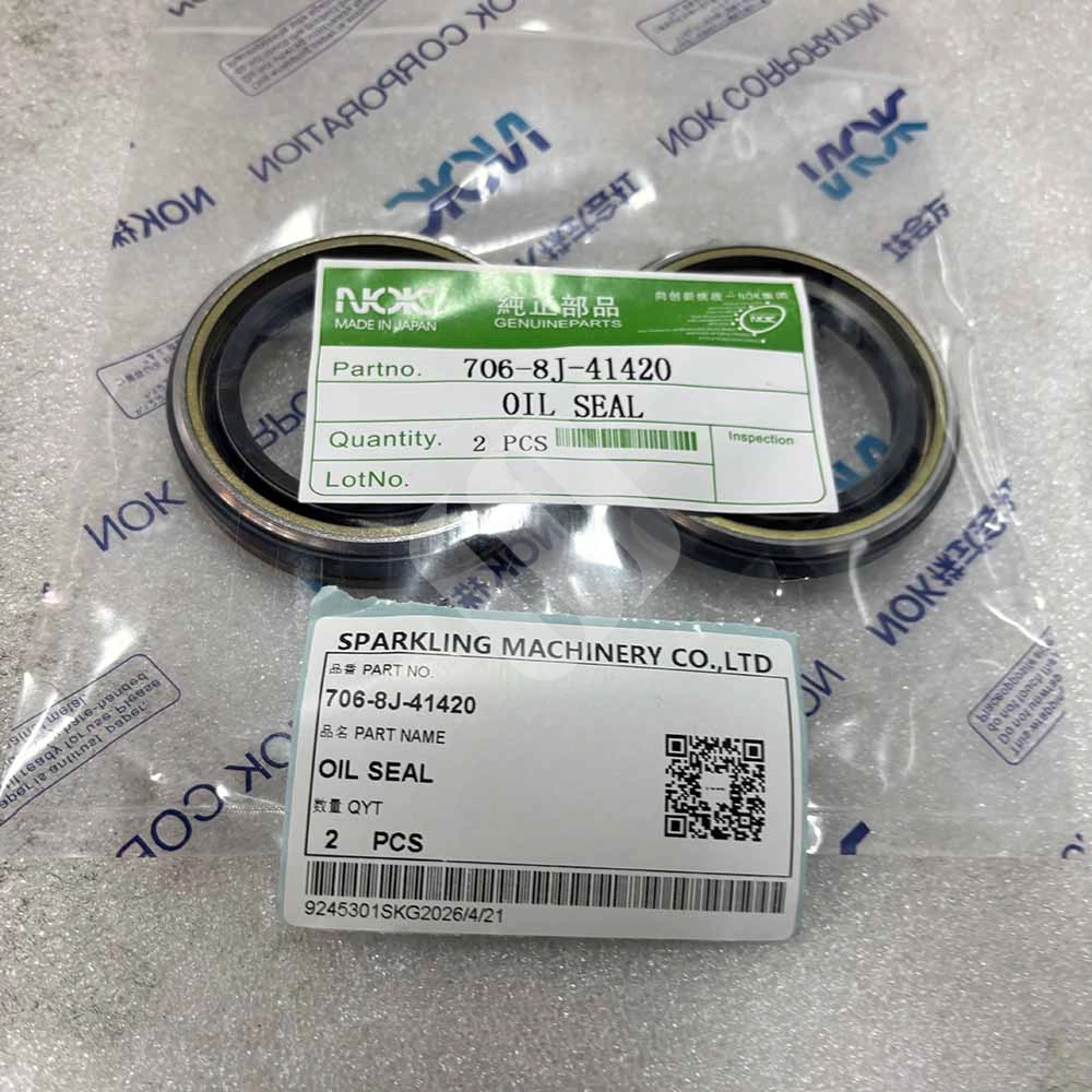 706-8J-41420 Hydraulic Motor Oil Seal for Komatsu PC300-7, PC350-7, PC400-7 Komatsu-PC400-7-excavator-swing-motor-seal-706-8J-41420