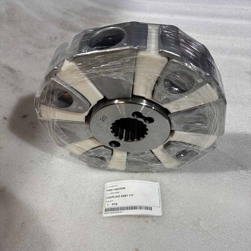VOLVO EXCAVATOR PARTS MADE IN CHINA NEW EC140B EC160B EC210B EC240B VOE114533206 COUPLING ASSY 17T SPARKLING MACHINERY