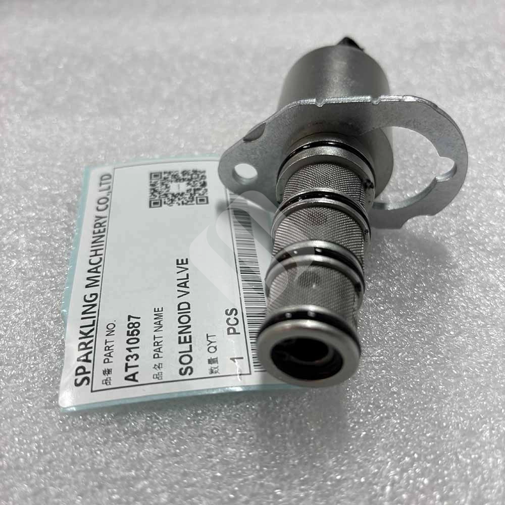 12V AT310587 Transmission Solenoid Valve for John Deere 310J, 310K, 310L John-Deere-310K-backhoe-loader-hydraulic-solenoid-valve-AT310587