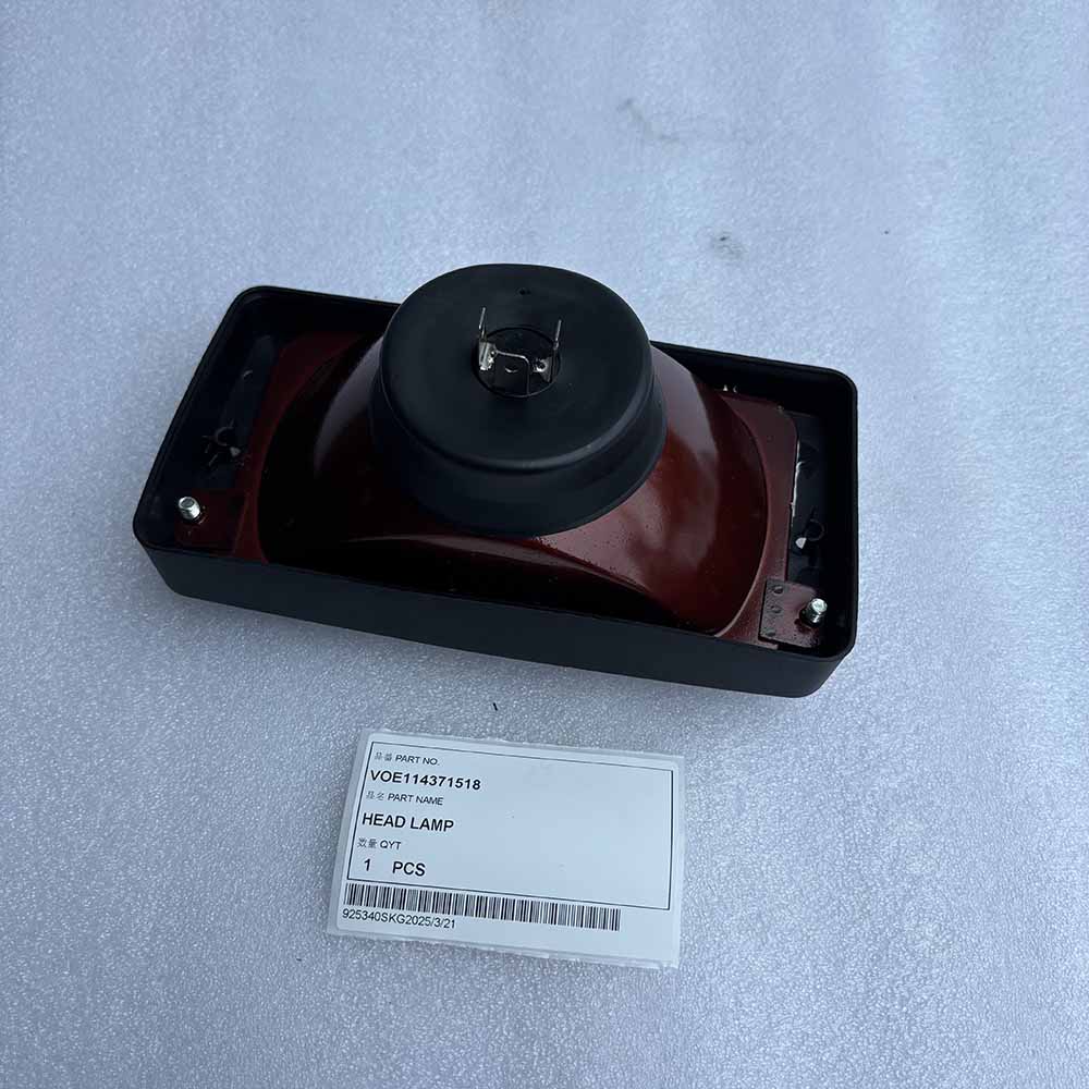 VOLVO EXCAVATOR PARTS MADE IN CHINA NEW EC140B EC140C EC160B EC160C EC180B EC180C VOE114371518 HEAD LAMP SPARKLING MACHINERY