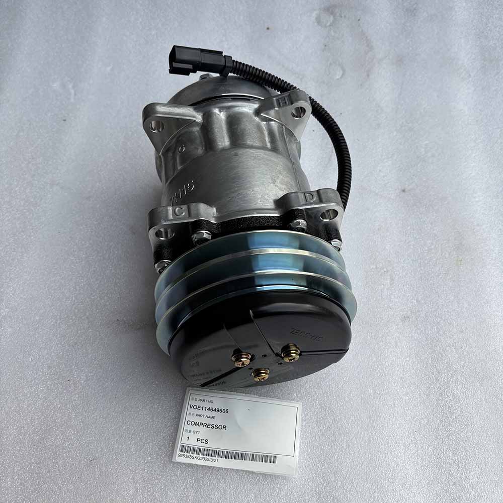 VOLVO EXCAVATOR PARTS MADE IN CHINA NEW EC140B EC140C EC160B EC160C EC180B EC180C VOE114649606 COMPRESSOR SPARKLING MACHINERY