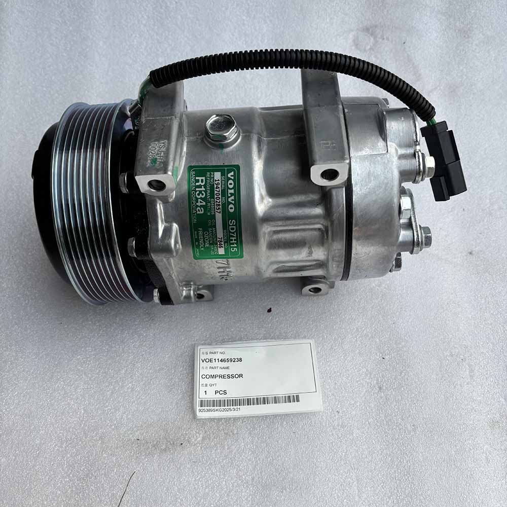 VOLVO EXCAVATOR PARTS MADE IN CHINA NEW EC330B EC330C EC360B EC360C VOE114659238 COMPRESSOR SPARKLING MACHINERY