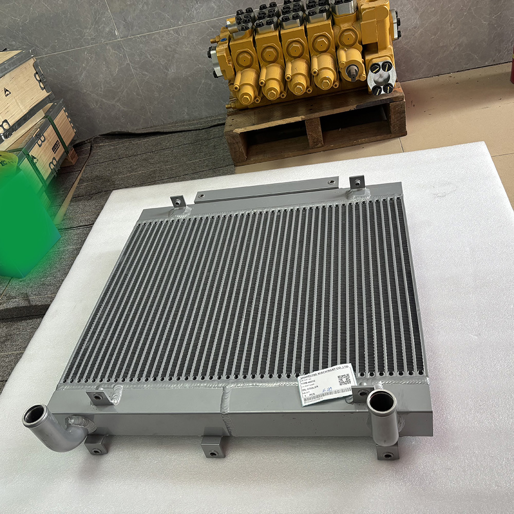 Hyundai 11M8‑40032 oil cooler, 11M8‑43120 cooler assembly, R55‑7 hydraulic oil cooler, R55W‑7 radiator, R60‑7 excavator cooler, Hyundai aftermarket oil cooler, OEM Hyundai oil cooler plate-fin, hydraulic heat exchanger Hyundai.
