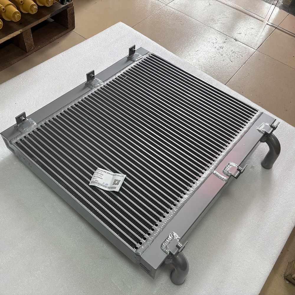 Hyundai 11M8‑40032 oil cooler, 11M8‑43120 cooler assembly, R55‑7 hydraulic oil cooler, R55W‑7 radiator, R60‑7 excavator cooler, Hyundai aftermarket oil cooler, OEM Hyundai oil cooler plate-fin, hydraulic heat exchanger Hyundai.