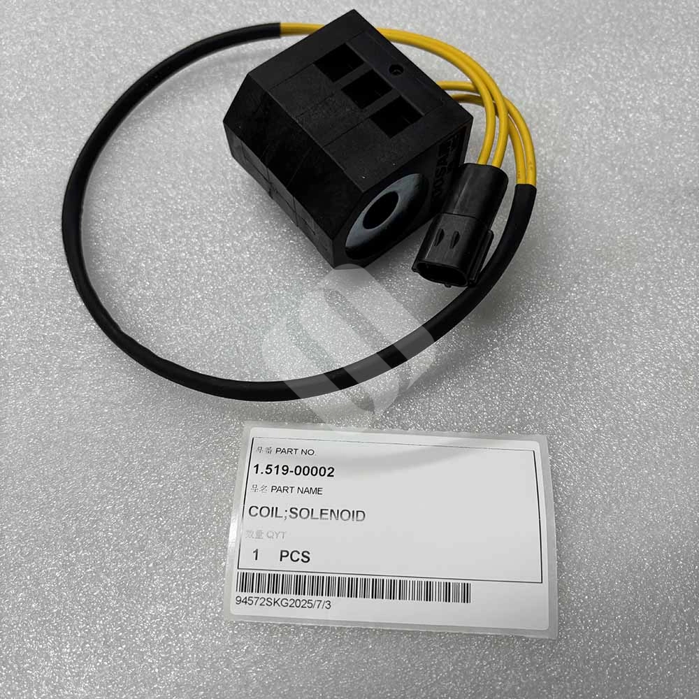 Doosan EXCAVATOR PARTS MADE IN CHINA NEW B55W-2 DX53W DX55W DX60R 1.519-00002 COIL;SOLENOID SPARKLING MACHINERY Doosan EXCAVATOR PARTS MADE IN CHINA NEW B55W-2 DX53W DX55W DX60R 1.519-00002 COIL;SOLENOID SPARKLING MACHINERY