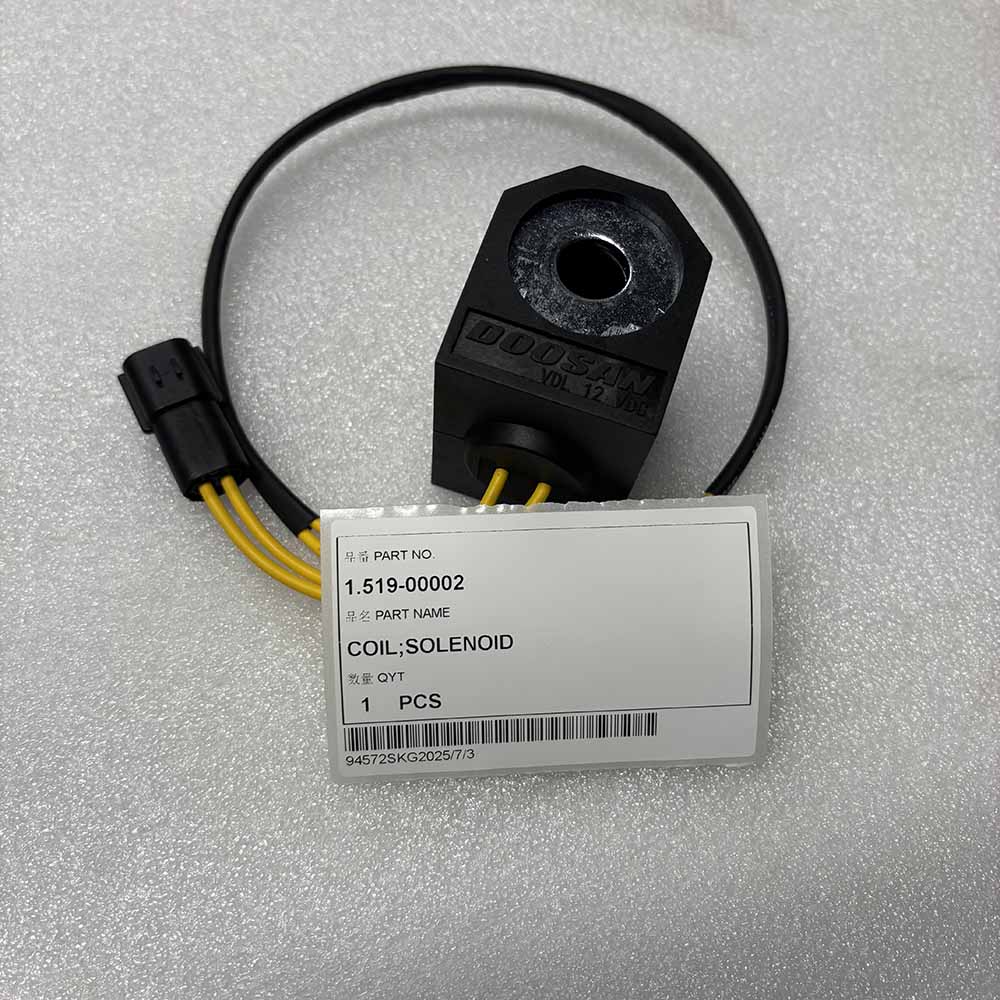 Doosan EXCAVATOR PARTS MADE IN CHINA NEW B55W-2 DX53W DX55W DX60R 1.519-00002 COIL;SOLENOID SPARKLING MACHINERY