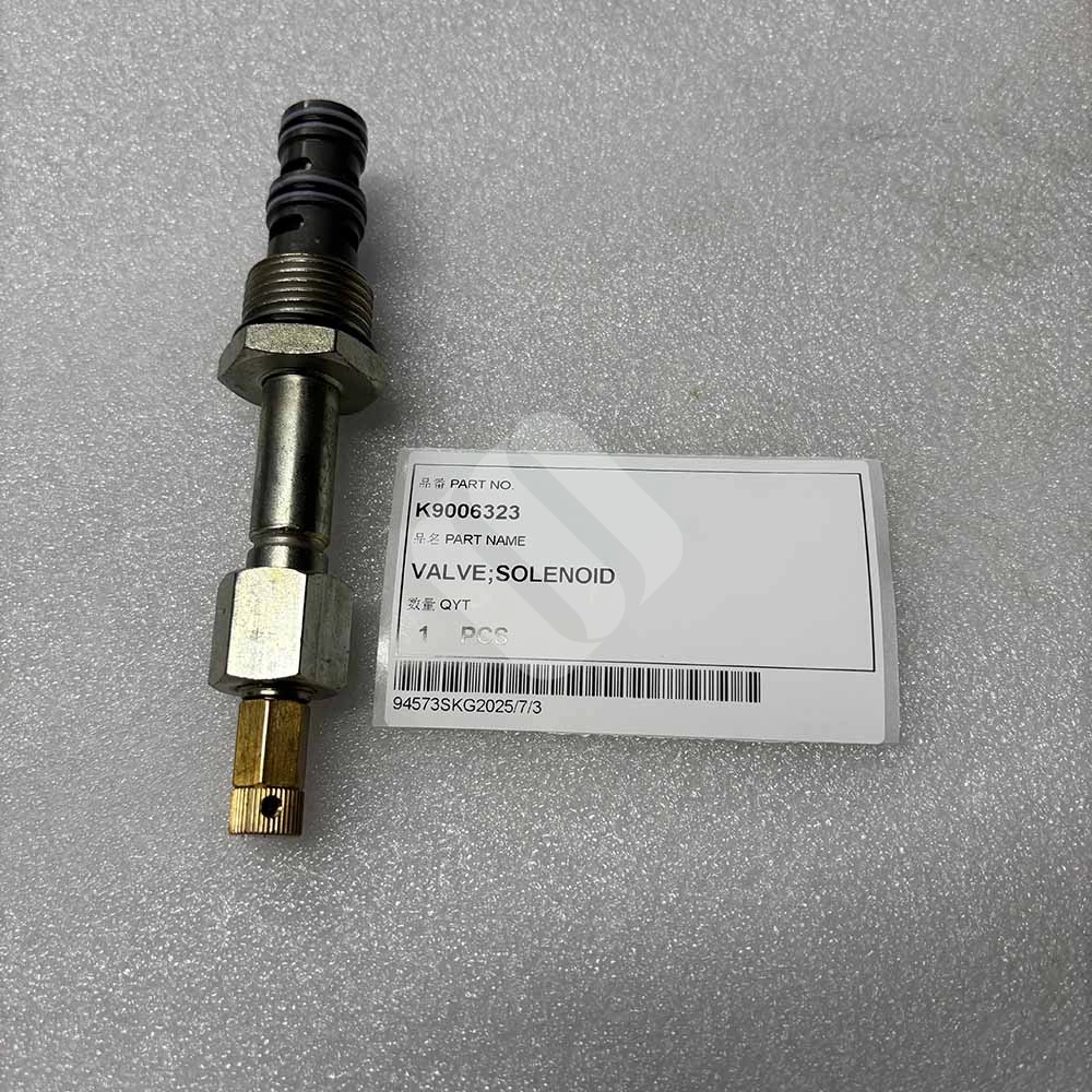 Doosan EXCAVATOR PARTS MADE IN CHINA NEW DX53W DX55W E55W K9006323 VALVE;SOLENOID SPARKLING MACHINERY Doosan EXCAVATOR PARTS MADE IN CHINA NEW DX53W DX55W E55W K9006323 VALVE;SOLENOID SPARKLING MACHINERY
