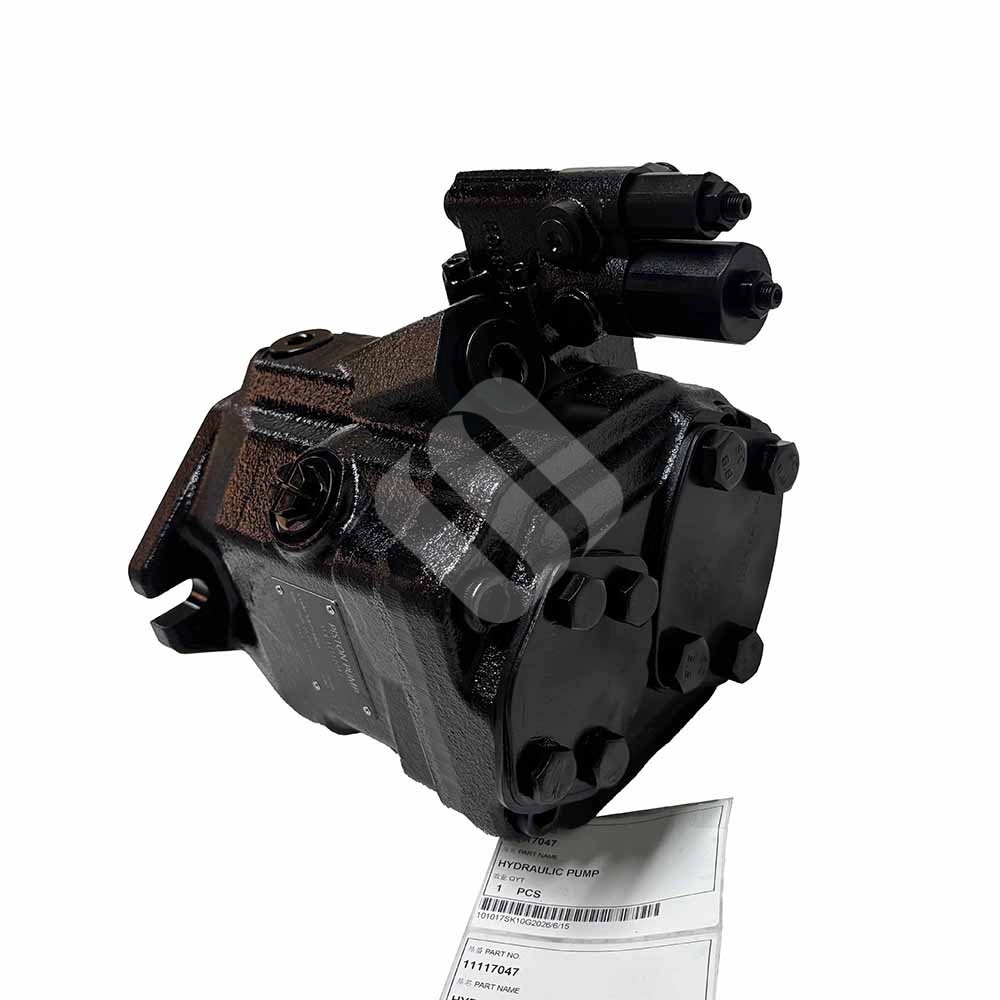Genuine 11117047 Hydraulic Pump for Volvo DA25D & DA30D Genuine-Volvo-11117047-hydraulic-pump-side-view