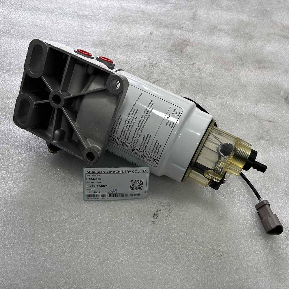 Genuine 2Kg K1044605 Filter Assembly for Doosan DX140LC, DX180LC, DX140W, and DX190W Excavators