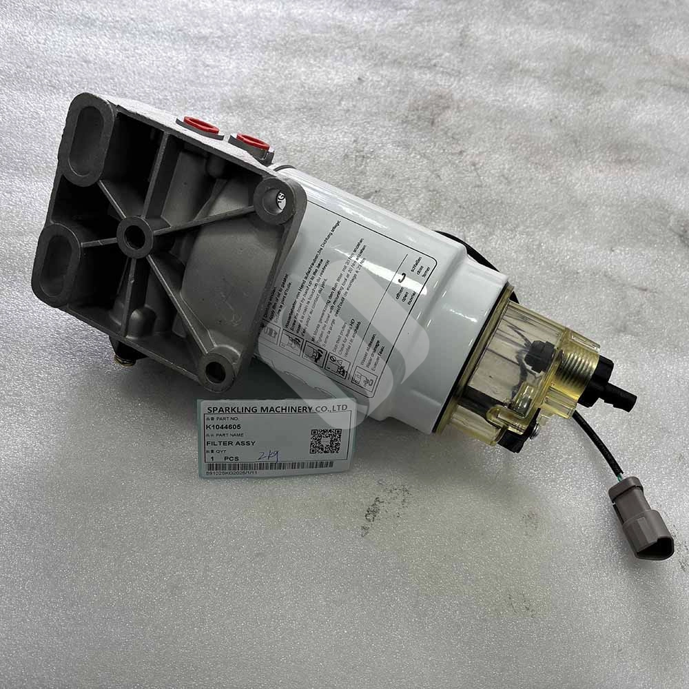 2Kg K1044605 Filter Assembly for Doosan DX140LC, DX180LC Crawler Excavators & DX140W, DX190W Wheel Excavators Genuine 2Kg K1044605 Filter Assembly for Doosan DX140LC, DX180LC, DX140W, and DX190W Excavators