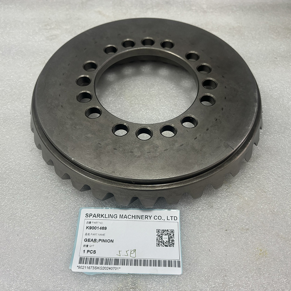 K9001469 bevel gear, DX140W gear, DOOSAN DX190W parts, bevel gear SOLAR 185W-V, excavator gear DOOSAN, SPARKLING bevel gear, K9001469 spare part, construction machinery gear