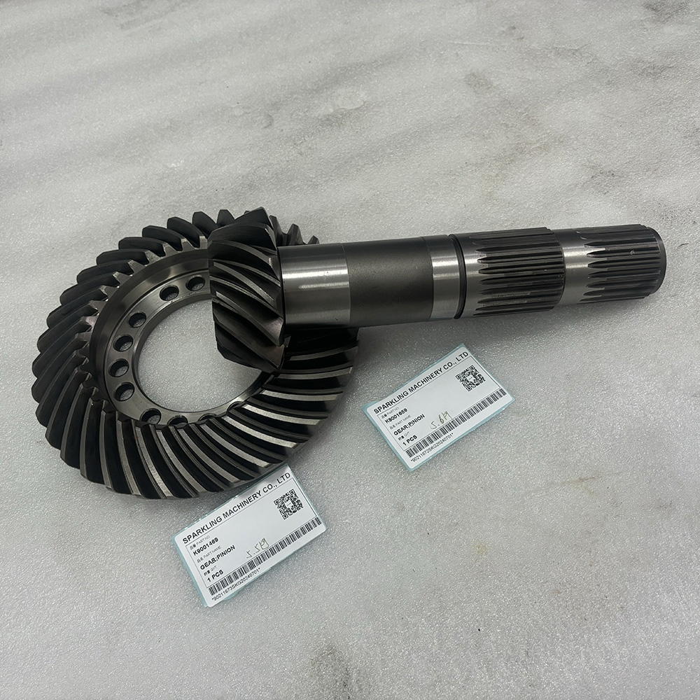 K9001659 pinion gear, DOOSAN excavator gear, DX140W drive gear, pinion gear DX170W, SOLAR 185W-V gear, K9001659 spare part, excavator transmission gear, SPARKLING MACHINERY parts