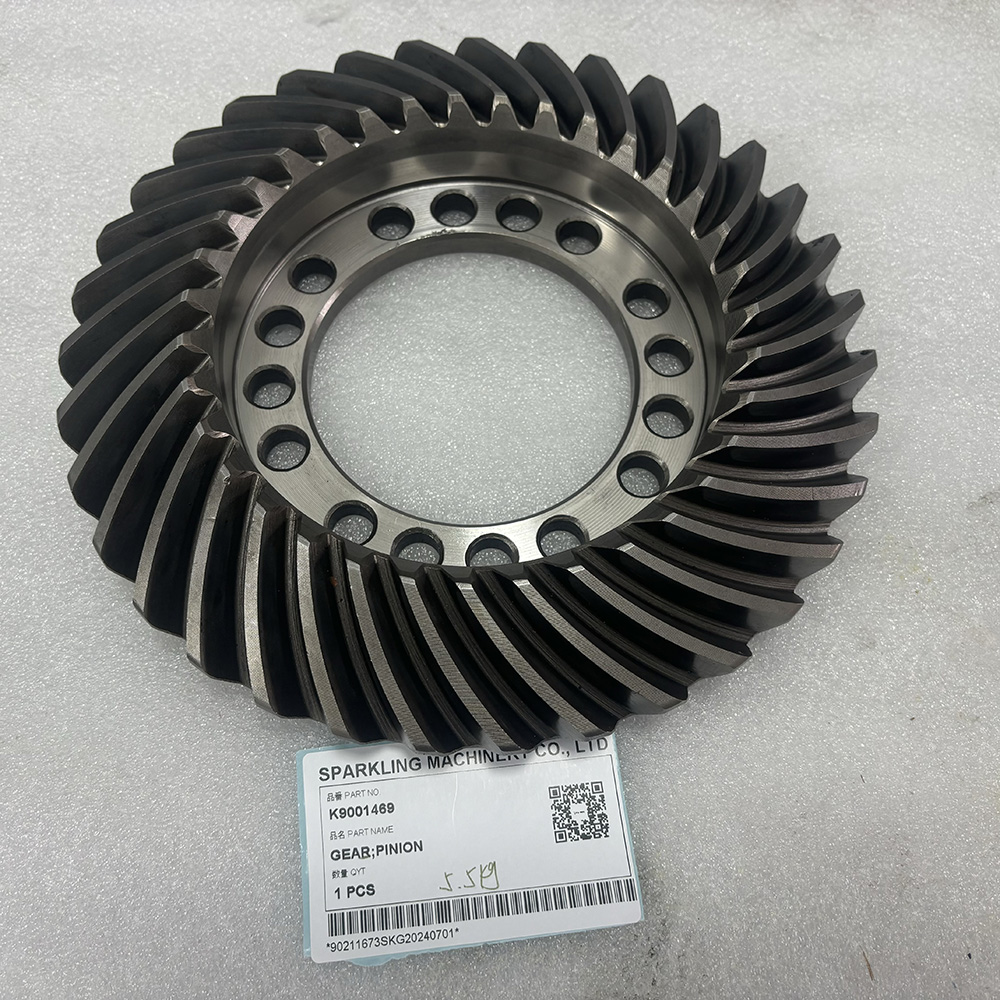 K9001469 bevel gear, DX140W gear, DOOSAN DX190W parts, bevel gear SOLAR 185W-V, excavator gear DOOSAN, SPARKLING bevel gear, K9001469 spare part, construction machinery gear