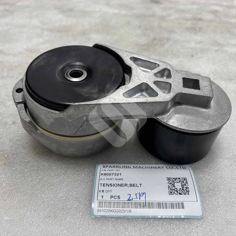 K9007321 Tensioner Belt for Doosan (Develon) DL420 FL, DL450 Wheel Loaders Genuine K9007321 Belt Tensioner for Doosan DL420 FL and DL450 Wheel Loaders