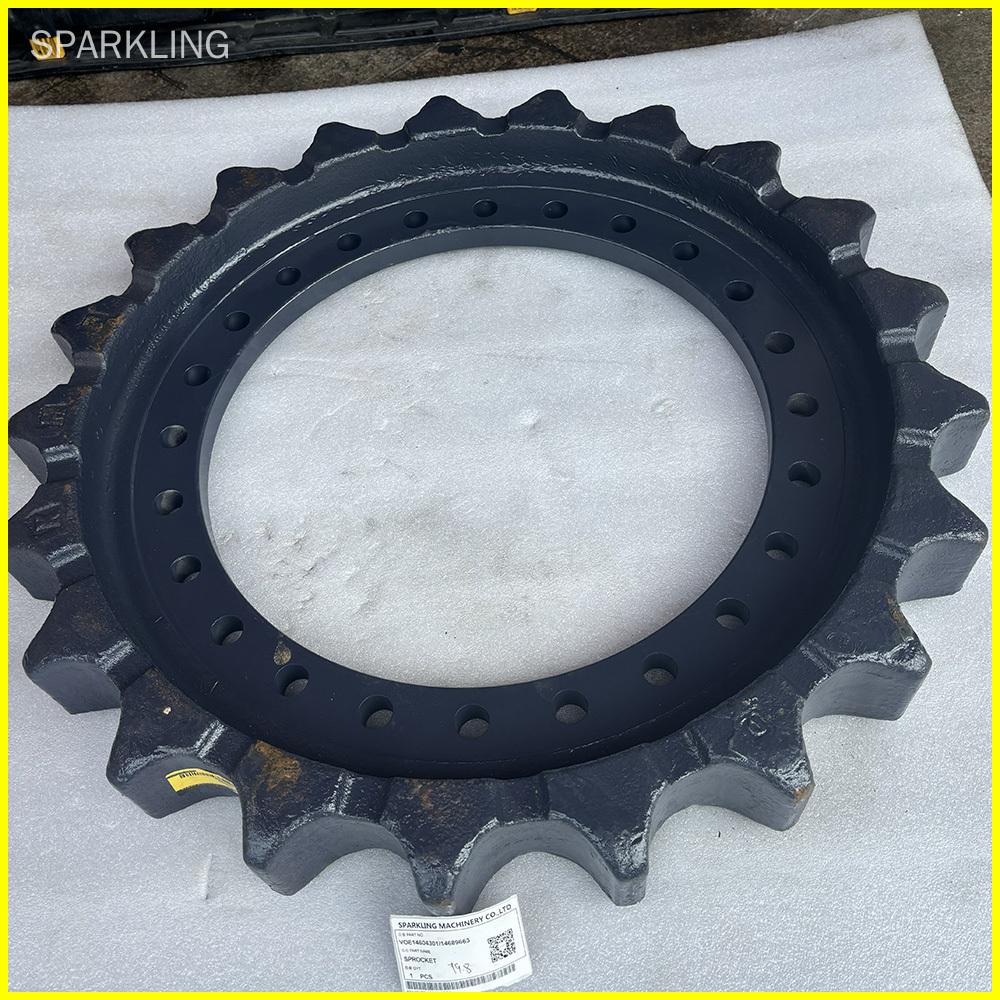 High-quality sprocket VOE14604301 and VOE14689663 for Volvo EC300D, EC330B, and EC360B excavators. Durable, precise fitment, and optimal power transmission for reliable track performance.