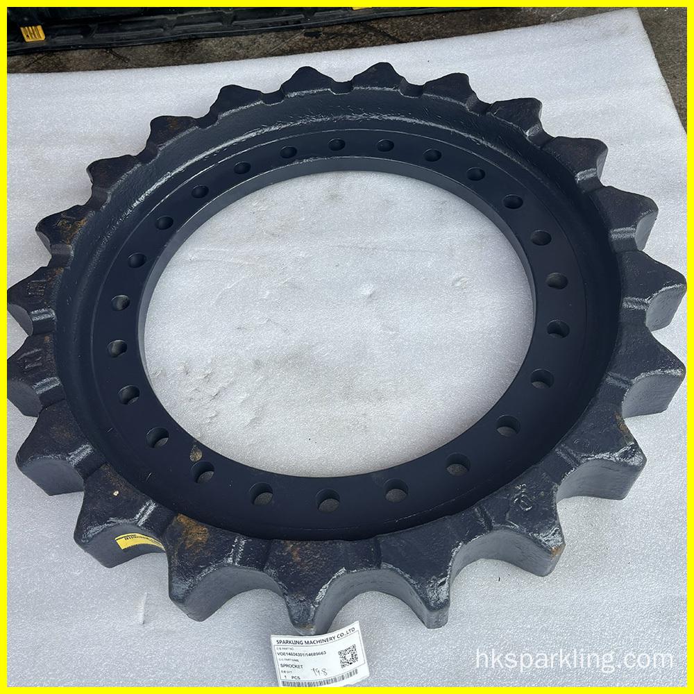 High-quality sprocket VOE14604301 and VOE14689663 for Volvo EC300D, EC330B, and EC360B excavators. Durable, precise fitment, and optimal power transmission for reliable track performance.