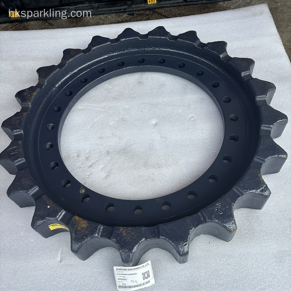 High-quality sprocket VOE14604301 and VOE14689663 for Volvo EC300D, EC330B, and EC360B excavators. Durable, precise fitment, and optimal power transmission for reliable track performance.