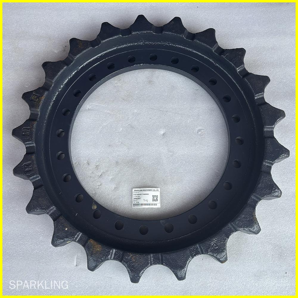 High-quality sprocket VOE14604301 and VOE14689663 for Volvo EC300D, EC330B, and EC360B excavators. Durable, precise fitment, and optimal power transmission for reliable track performance.