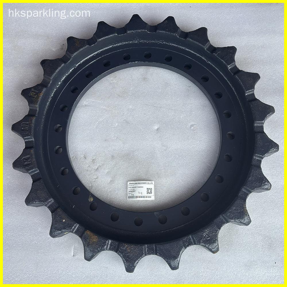High-quality sprocket VOE14604301 and VOE14689663 for Volvo EC300D, EC330B, and EC360B excavators. Durable, precise fitment, and optimal power transmission for reliable track performance.