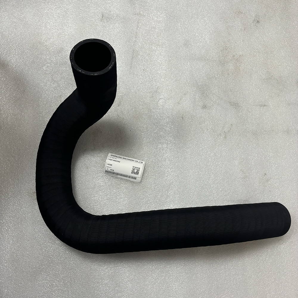 Volvo VOE14643302 hose, EC380D cooling hose, EC480D radiator hose, PL4809D coolant hose, Volvo cooling system hose OEM, aftermarket VOE14643302, Volvo excavator radiator hose, VOE 14643302 China-made hose.