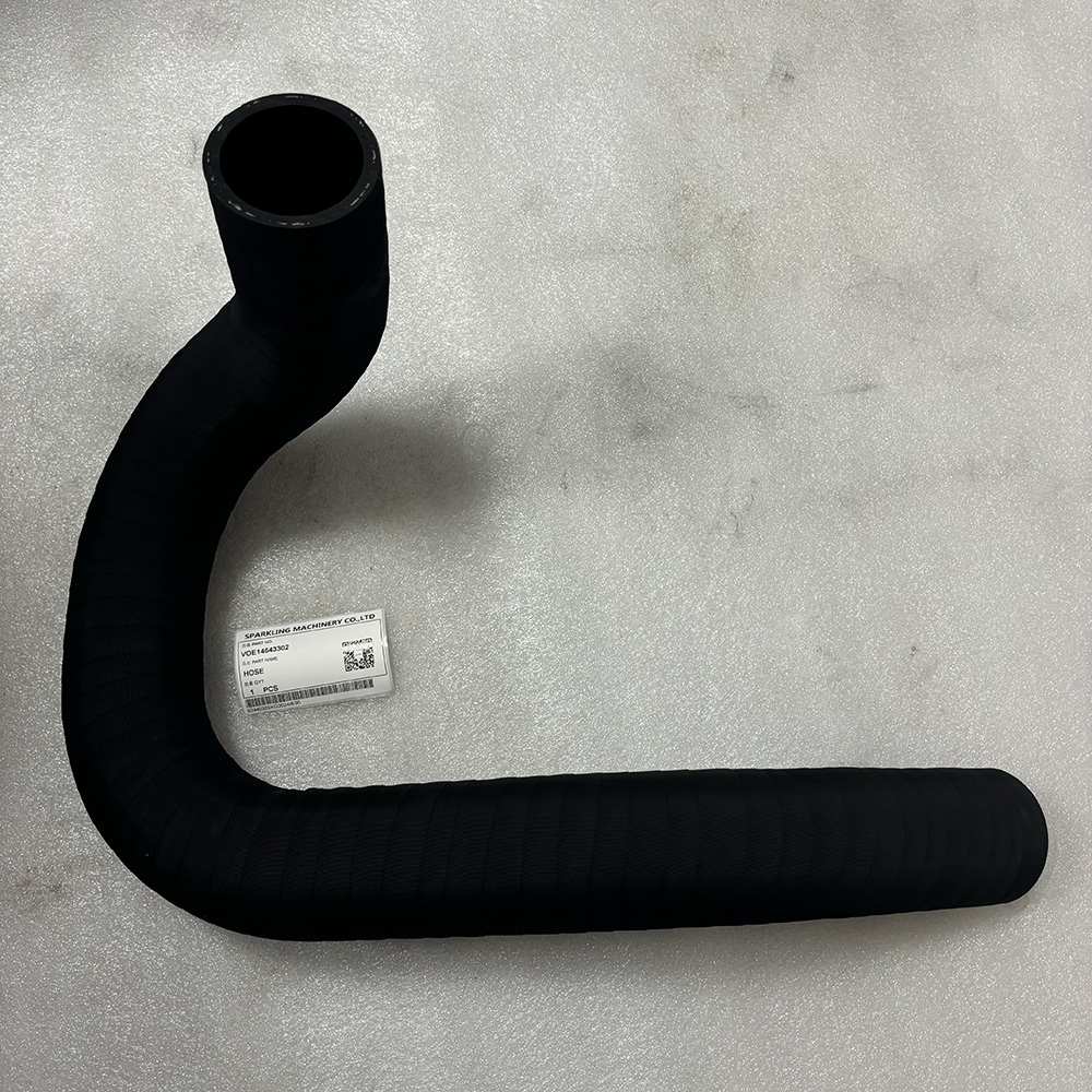 Volvo VOE14643302 hose, EC380D cooling hose, EC480D radiator hose, PL4809D coolant hose, Volvo cooling system hose OEM, aftermarket VOE14643302, Volvo excavator radiator hose, VOE 14643302 China-made hose.