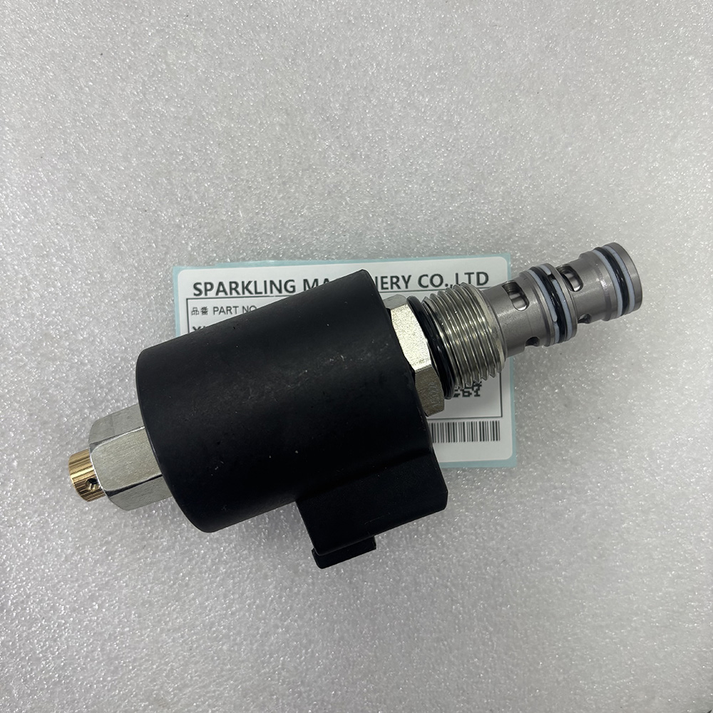 XKCH-00022, Hyundai excavator solenoid valve, R125LCR-9A hydraulic valve, R145CR9 parts, R160LC9A excavator valve, R180LC9S solenoid, excavator hydraulic parts, SPARKLING MACHINERY