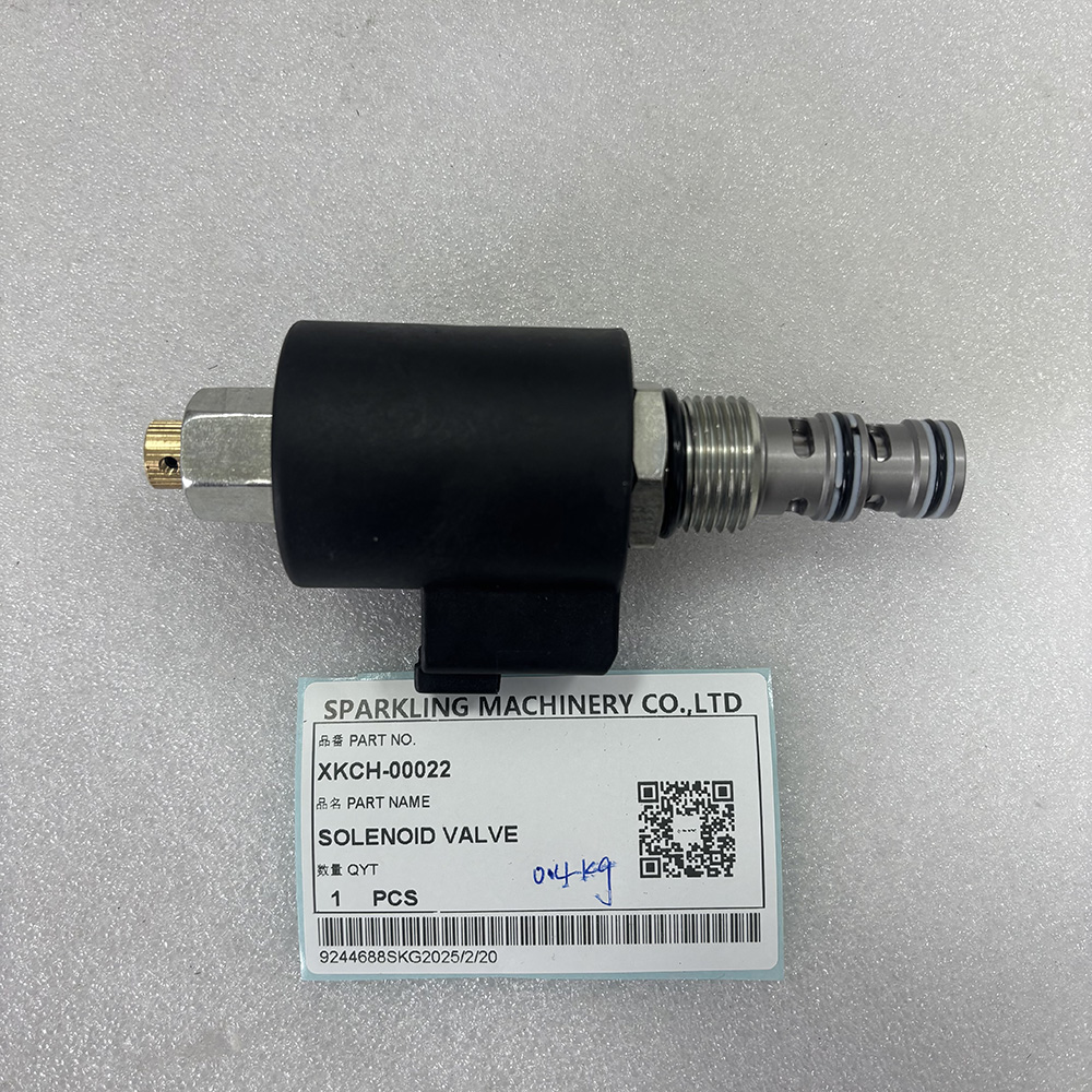XKCH-00022, Hyundai excavator solenoid valve, R125LCR-9A hydraulic valve, R145CR9 parts, R160LC9A excavator valve, R180LC9S solenoid, excavator hydraulic parts, SPARKLING MACHINERY