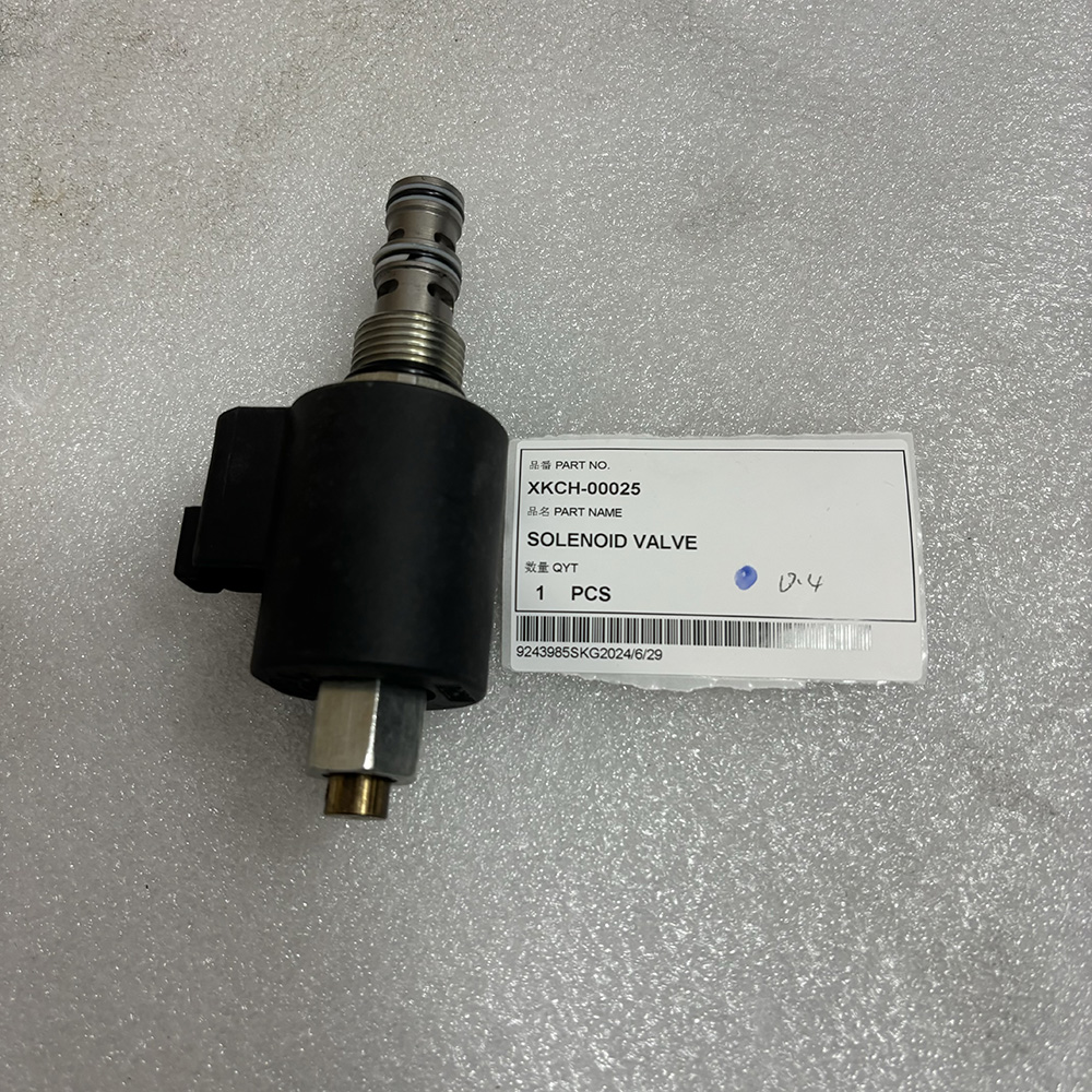 Hyundai XKCH-00025, XKCH-00022 solenoid valve, hydraulic valve Hyundai, R140LC-9 solenoid, R210LC-9 valve replacement, R250LC-9 excavator parts, R480LC-9 solenoid valve, Hyundai wheel excavator valve, OEM Hyundai hydraulic parts.