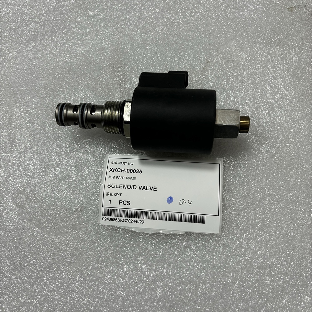 Hyundai XKCH-00025, XKCH-00022 solenoid valve, hydraulic valve Hyundai, R140LC-9 solenoid, R210LC-9 valve replacement, R250LC-9 excavator parts, R480LC-9 solenoid valve, Hyundai wheel excavator valve, OEM Hyundai hydraulic parts.